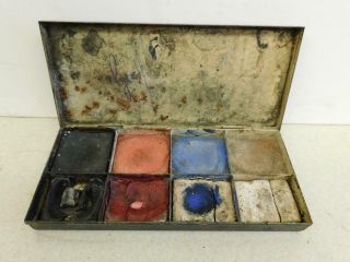 Really Old Antique Artist Box Old Watercolour Paints