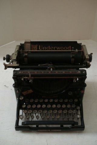 Antique Underwood No.  5 Standard Typewriter 1920 