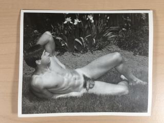 1960’s Male Nude Print,  Andre Beval Outdoors,  Physique Photography,  Wpg