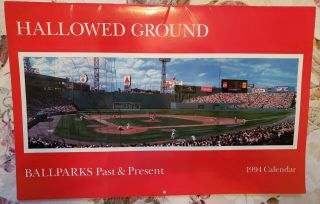 Hallowed Ground - Ballparks Past & Present - 1994 Calendar - Great Pics