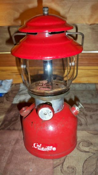 Vintage 1963 Coleman Model 200a Red Lantern