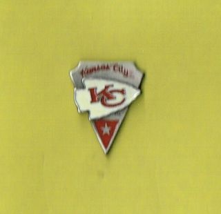 Kansas City Chiefs Fb Triangle Logo Pewter Hat Lapel Nfl Pin