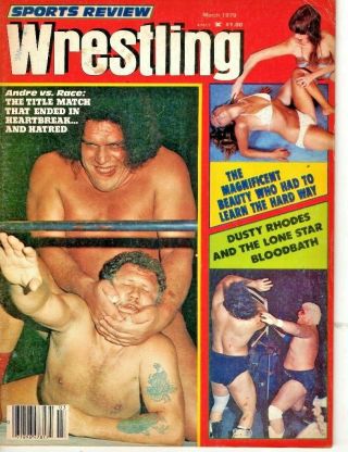 Sports Review Wrestling - March 1979 - Andre The Giant - Cover - Very Good