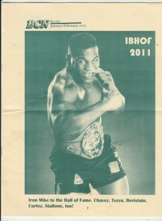 Boxing Collectors News Mike Tyson Boxing Hofer Issue 257 January - February 2011