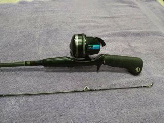Vintage Johnson Force 315 Combo Fishing Reel With Automatic Transmission & Rod