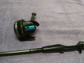 Vintage Johnson Force 315 Combo Fishing Reel with Automatic Transmission & Rod 2