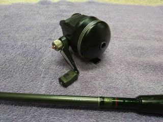 Vintage Johnson Force 315 Combo Fishing Reel with Automatic Transmission & Rod 3