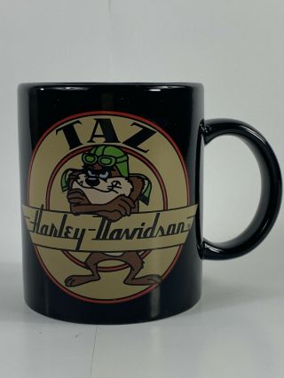 Vintage 1991 Harley Davidson Taz Looney Toons Coffee Mug An American Legend