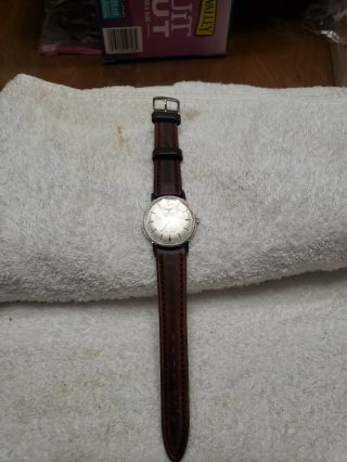 Vintage Wittnauer Stainless Steel Watch Wind Up