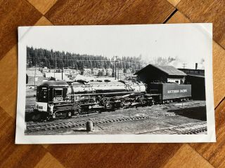 Southern Pacific Railroad Train Engine Locomotive No.  4293 Antique Photo