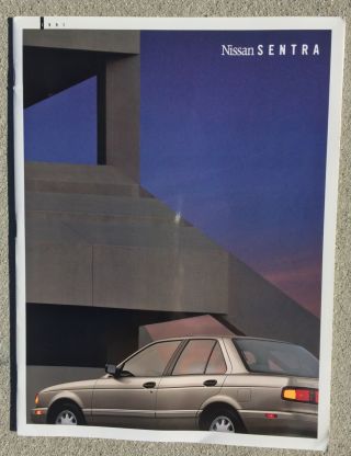 1991 Nissan Sentra Dealer Brochure
