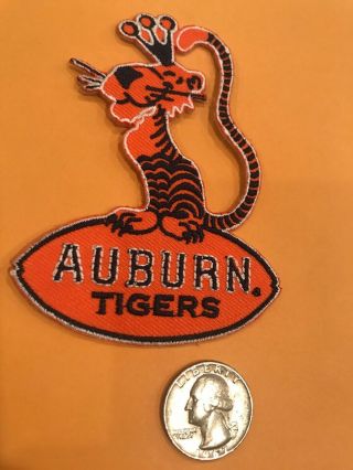 Auburn Tigers " War Eagle " Vintage Embroidered Iron On Patch Nos 3”