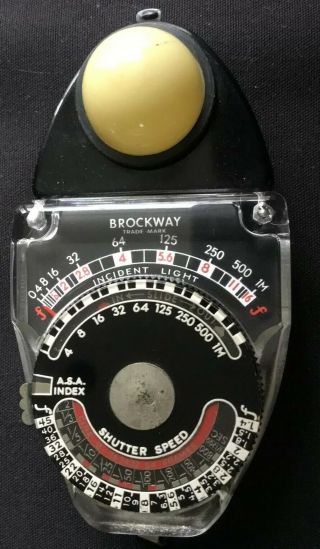 Vintage Brockway Norwood Director M2 Exposure Meter With Leather Case