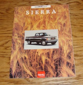 1993 Gmc Truck Sierra Sales Brochure 93