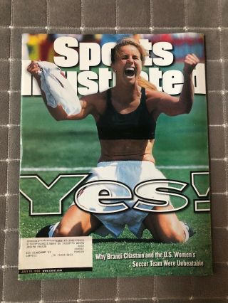 Sports Illustrated July 19,  1999.  On The Cover Brandi Chastain U.  S.  Soccer