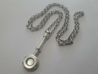 Antique Solid Silver Napkin Holder Necklace.  23.  19 Grams.