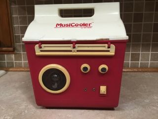 Vintage Sci Tech Musicooler Cooler W/built In Cooler -