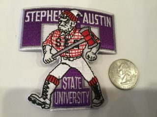 Stephen F.  Austin State University Vintage Embroidered Iron On Patch 3” X 3”