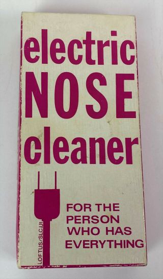 Vintage Novelty Gag Gift Electric Nose Cleaner