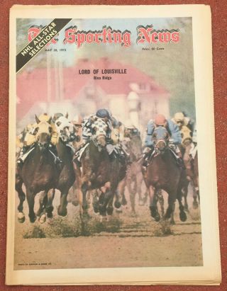 5 - 20 - 70 Sporting News Riva Ridge Kentucky Derby On Cover Horse Racing
