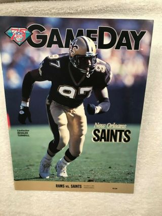 Los Angeles Rams V Orleans Saints - Rams Program Dec 4,  1994