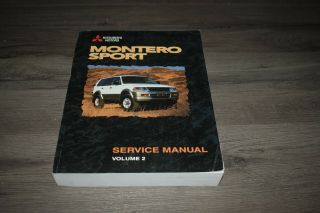 1999 Mitsubishi Montero Sport Factory Service Manuals Vol 2 3