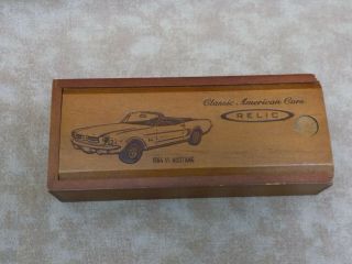 Vintage Relic Classic American Cars Wooden Watch Box