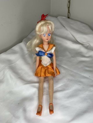 Sailor Venus Sailor Moon Doll 17 " Tall 1996 Vintage