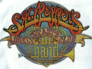 Sgt Peppers Lonely Hearts Band Beatles 1978 Vintage Iron On Shirt Transfer