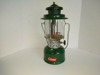 Vintage 1961 Coleman 220e Dual Mantle Lantern W/ Flint Igniter