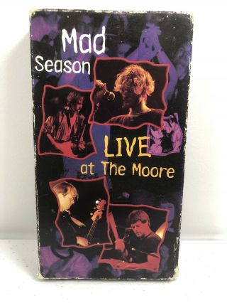 Mad Season Live At The Moore Vintage Vhs.  Alice And Chains Layne Staley