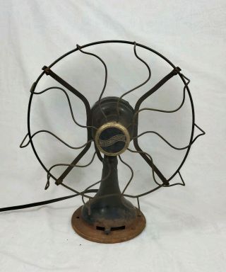 Antique Vtg 1920 ' s Westinghouse Early Electric Desk Fan 10” Style 457678 2