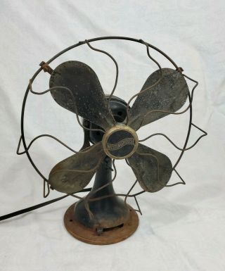 Antique Vtg 1920 ' s Westinghouse Early Electric Desk Fan 10” Style 457678 3