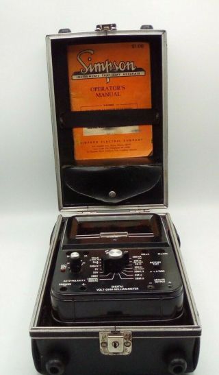 Vintage Simpson 360 - 2 Digital Volt - Ohm - Milliammeter