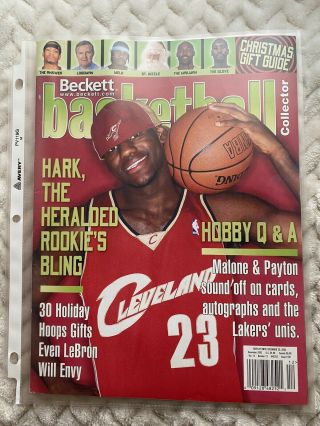 Beckett Basketball Collector Issue 161 Dec.  2003 Lebron James Cover.  One Of 1st