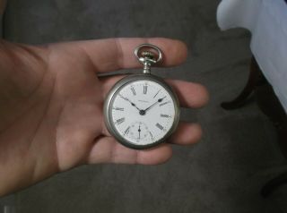Antique 15 Jewel American Waltham Watch Co Usa Size 18s Open Face Pocket Watch