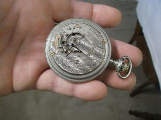 Antique 15 Jewel American Waltham Watch Co USA Size 18s Open Face Pocket Watch 2