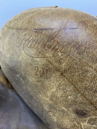 VTG Antique 1900s Rawlings 201 Horsehide Leather Baseball Glove Catchers Mitt 2
