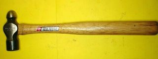 Vintage True Temper 16 Oz Ball Peen Hammer 1016 Handle W/ Label Usa