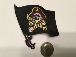 Ecu East Carolina Pirates Vintage Embroidered Iron On Patch 3 " X 3”