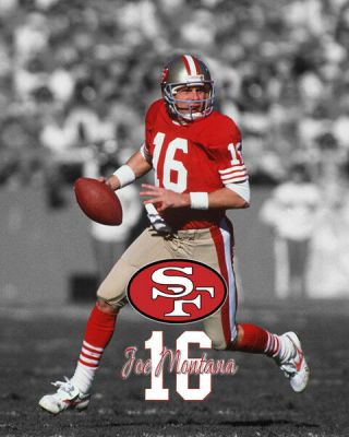 San Francisco 49ers Joe Montana Spotlight Photo 8x10 1