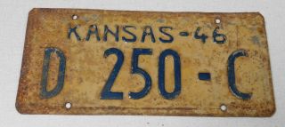 1946 Kansas Dealer License Plate