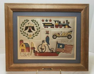 Vintage K.  B.  & Co Tin Punch Framed Picture Made In Usa Limited Edition 185/500