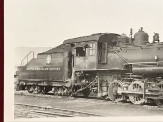 Denver & Rio Grande Western Railroad Locomotive 57 Antique Photo 3