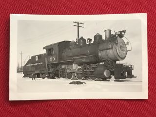 Denver & Rio Grande Western Railroad Locomotive 50 Antique Photo