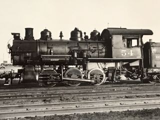 Denver & Rio Grande Western Railroad Locomotive 54 Antique Photo 2