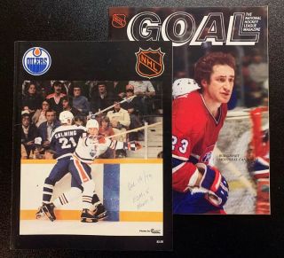 12/14/79 Edmonton Oilers Nhl Game Program V Canadiens,  Goal Mag Wayne Gretzky Rc