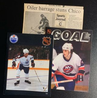 11/2/79 Edmonton Oilers Nhl Game Program,  Goal Mag Wayne Gretzky Rookie Year