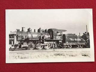 Denver & Rio Grande Western Railroad Locomotive 53 Antique Photo