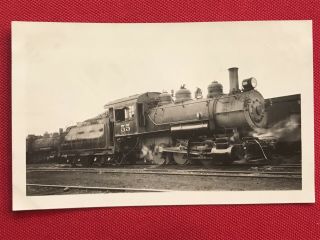 Denver & Rio Grande Western Railroad Locomotive 55 Antique Photo